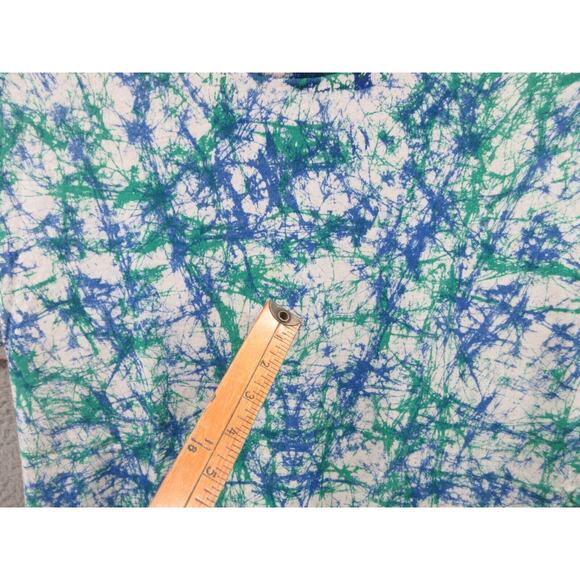 Vintage WILD OATS Men's Large Blue & Green Tie Dye T-shirt Made USA - Picture 9 of 16